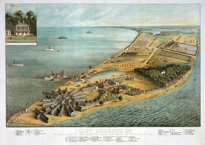 Point Lookout, MD - View of Hammond General Hospital and U.S. General Depot for Prisoners of War by American School
