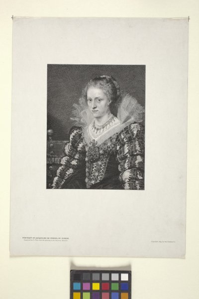 Portrait of Jacquelin de Cordes by American School