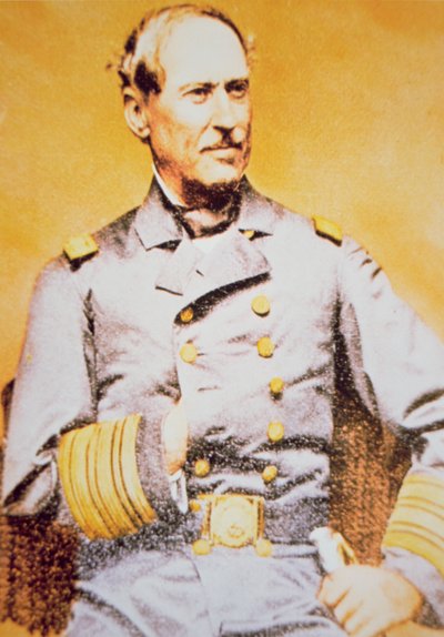 Portrait of David Glasgow Farragut, Union Admiral by American School