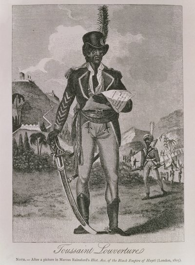 Portrait of Francois Dominique Toussaint-Louverture (engraving) by American School