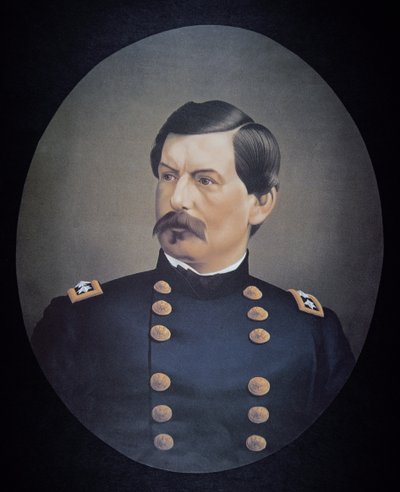 Portrait of General George B. McClellan by American School