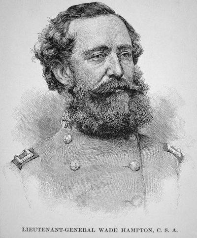 Portrait of Lieutenant General Wade Hampton by American School