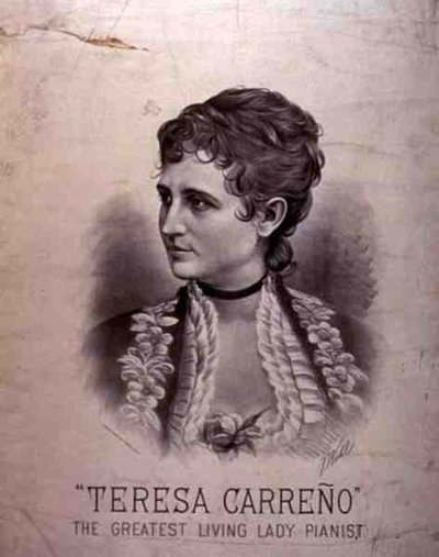 Portrait of Maria Teresa Carreno (1853-1917) by American School