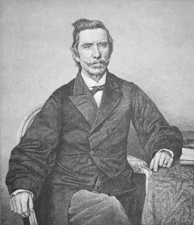 Portrait of Rear Admiral Semmes, captain of Confederate raider Alabama by American School