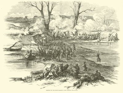Position of the Sixth Missouri after crossing the Bayou, December 1862 by American School