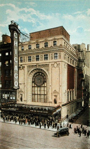 Postcard Depicting the Chicago Theatre by American School