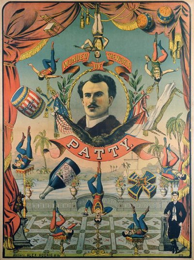 Poster advertising Patty Wonder of the World by American School