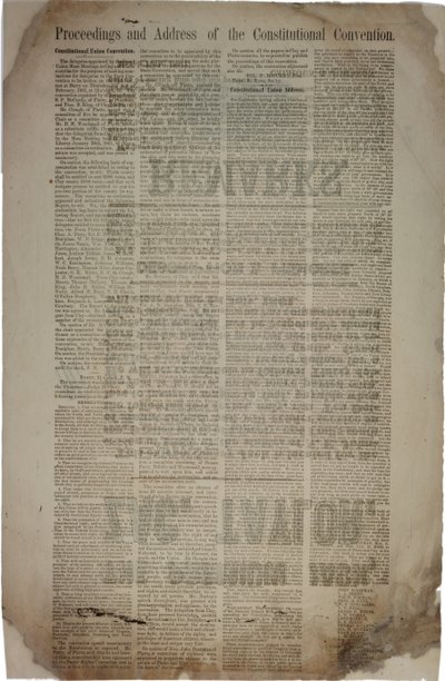 Proceedings and Address of the Constitutional Convention, c.19th March 1861 by American School