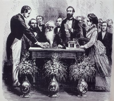 Professor Samuel Finley Breese Morse Explaining the Function of his Invention by American School