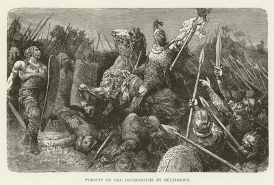 Pursuit of the Ostrogoths by Belisarius by American School