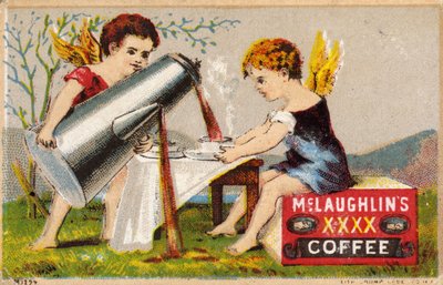 Putti pouring coffee by American School