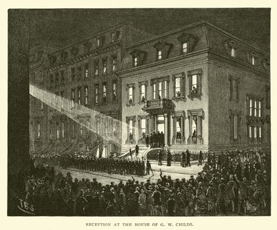 Reception at the House of G W Childs by American School