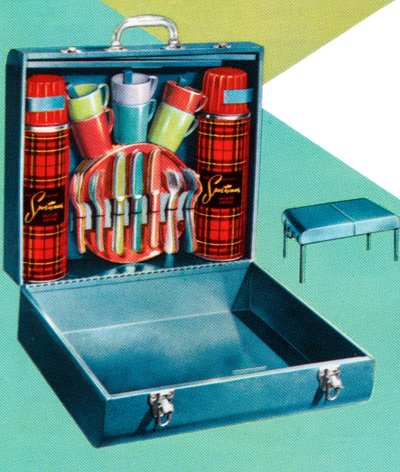 Retro Portable Picnic Set by American School