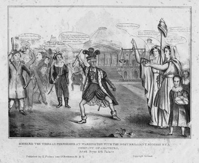 Richard the Third as performed at Washington with the most brilliant success by a company of amateurs by American School