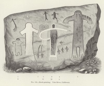 Rock-Painting, Tule River, California by American School
