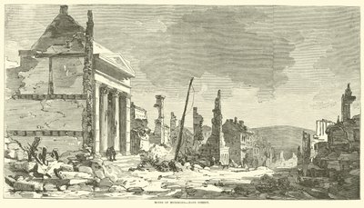 Ruins of Richmond, Main Street, April 1865 by American School