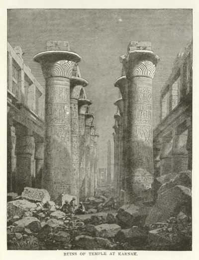 Ruins of Temple at Karnak by American School