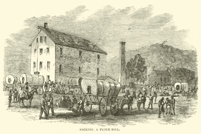 Sacking a Flour Mill, July 1864 by American School