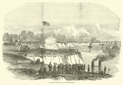 Saluting the Flag at Port Hudson by American School
