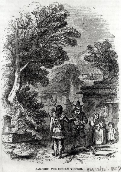 Samoset, the Indian Visitor, from 