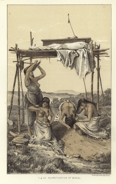 Scarification at Burial by American School