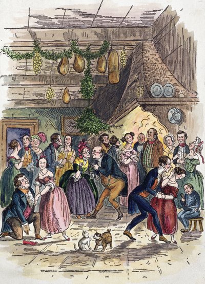 Scene from A Christmas Carol by American School