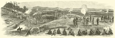 Shelling the Railroad Near Resaca, May 1864 by American School
