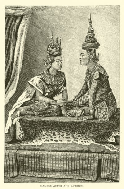 Siamese Actor and Actress by American School