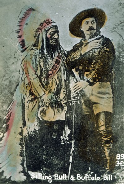 Sitting Bull and Buffalo Bill by American School