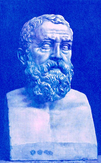 Solon, Illustration from History of Greece by Victor Duruy, Published 1890 by American School