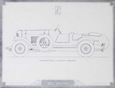 Speedster - LeMans Model, DuPont Motor Cars, 1921 by American School