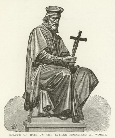 Statue of Huss on the Luther Monument at Worms by American School