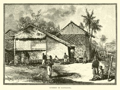 Street in Rangoon by American School