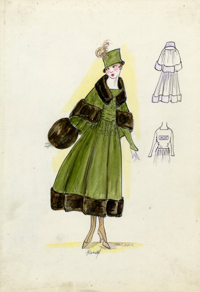 Tailored suit, Doucet, Fall 1916 by American School
