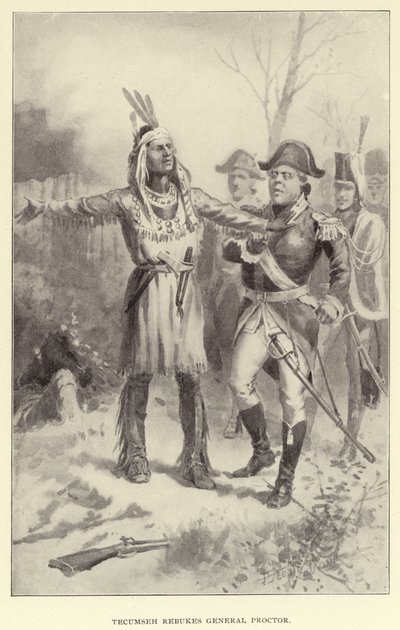 Tecumseh Rebukes General Proctor by American School