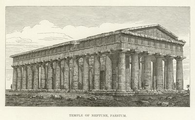 Temple of Neptune, Paestum by American School