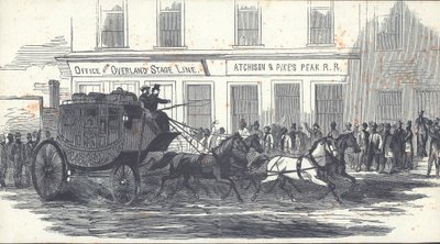 The Butterfield Overland Mail Coach, published in Harper