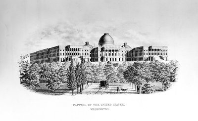The Capitol of the United States, Washington D.C., c.1852 by American School