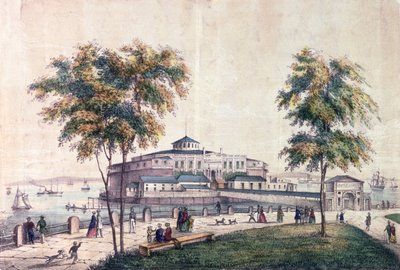 The Castle Garden at the Battery, Engraved by D.W. Lewis by American School