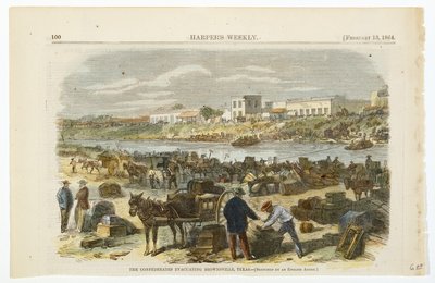 The Confederates Evacuating Brownsville, Texas by American School
