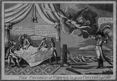 The Congress at Vienna in great consternation by American School