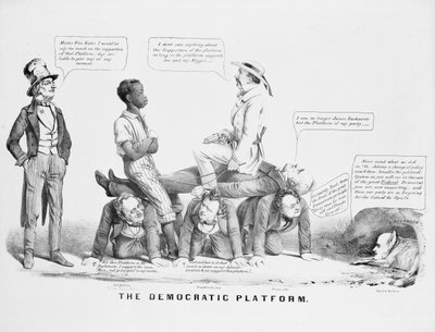 The Democratic Platform (political cartoon commenting on the Democratic party