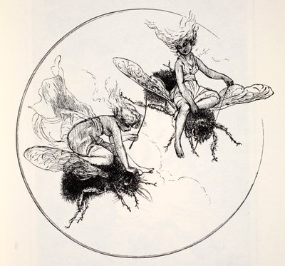 The Fays, from The World Guide to Gnomes, Fairies, Elves and Other Little People by Thomas Keightley, Published 1880 by American School