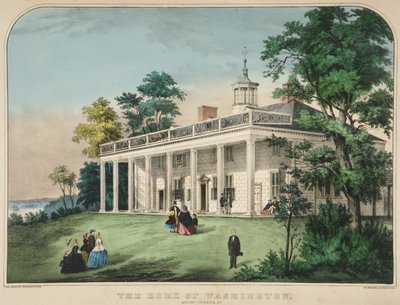 The Home of Washington, Mount Vernon by American School