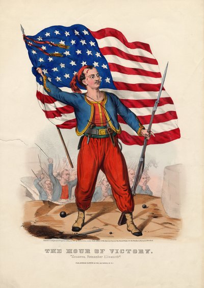 The Hour of Victory: Zouaves, remember Ellsworth! by American School