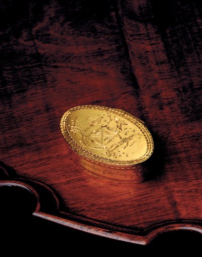 The John Jay Freedom Box, 1784 by American School
