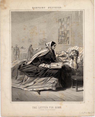 The Letter for Home (Illustration from Campaign Sketches) by American School