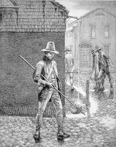 The New York Policeman of 1693 by American School