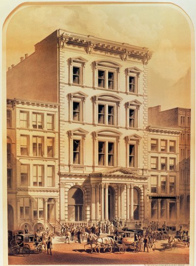 The New York Stock Exchange, Engraved by The Major and Knapp Co., 1870 by American School