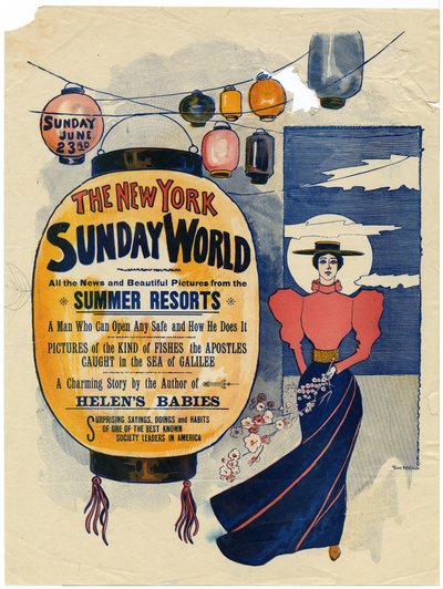 The New York Sunday World, All the News and Beautiful Pictures from the Summer Resorts...., 1895 by American School